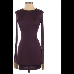 NWT Saloni Purple Beaded Sleeve Dress- SZ US8/UK12